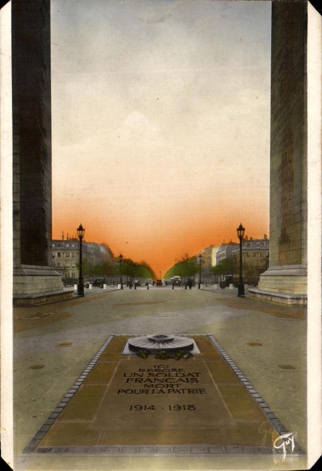 Tombeau du Soldat Inconnu — Paris — Éditeur A. Leconte