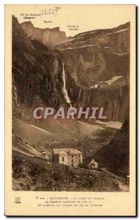 CPA Gavarnie Le Pond Du Cirque La Grande Cascade