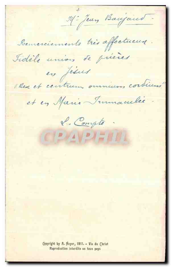 CPA Eglise de la Lerre Apotheose — Rückseite