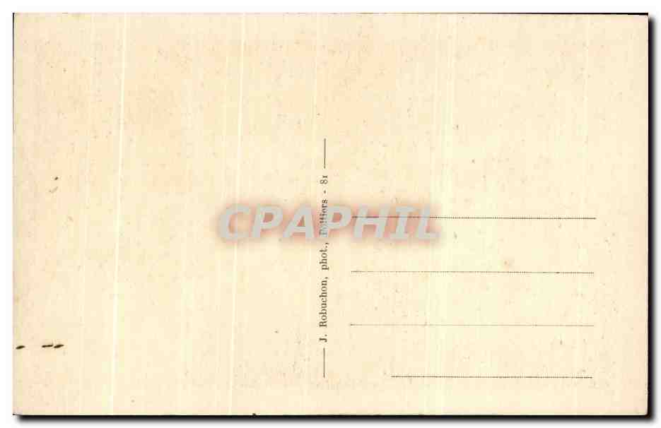 CPA Le Chateau Donjon Saint Julien l'ars — Back