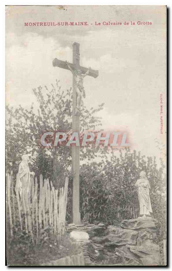 CPA Montreuil Sur Maine Le Calvaire de la Grotte Christ