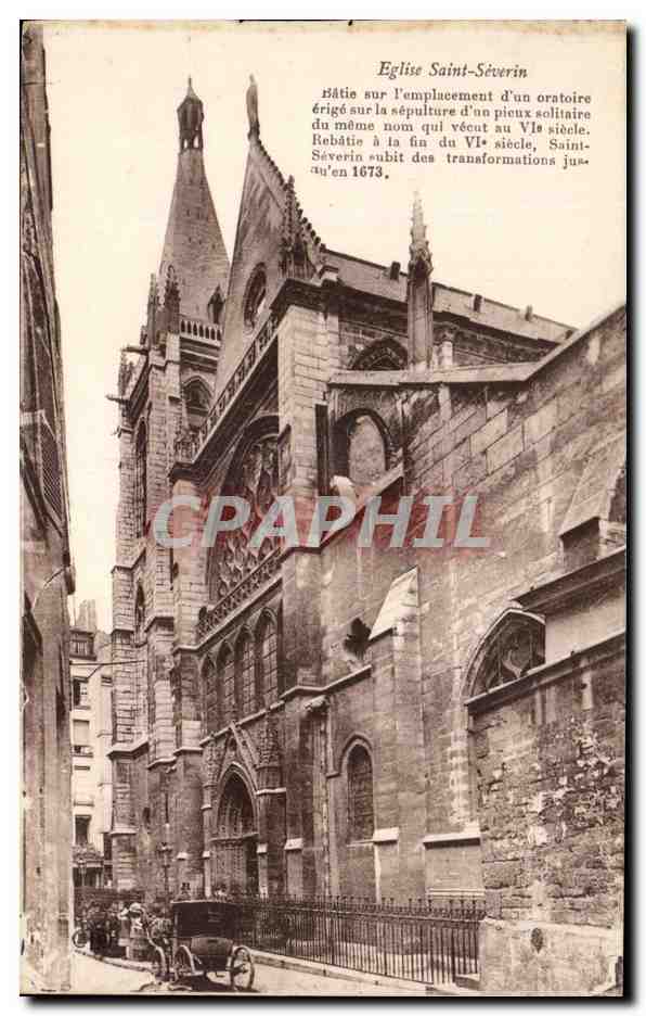 CPA Eglise Saint Severin Paris 
