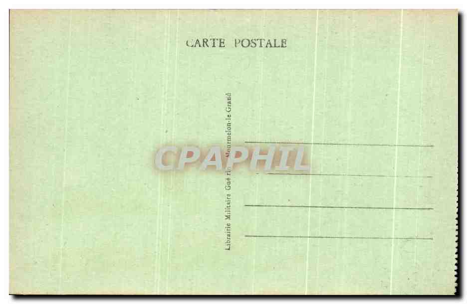 CPA Eglise de Mourmelon le Grand Camp de Chalons — Back