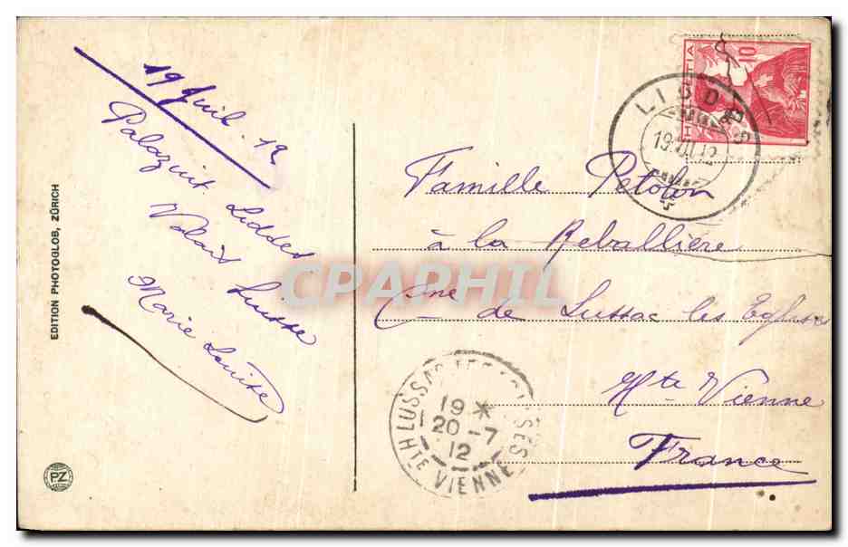 CPA Zermalt Le Mont Carvin — Reverso