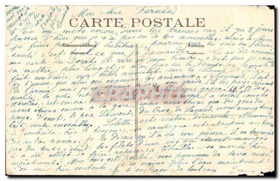 CPA Le Dorat Fontaine monumentale — Back