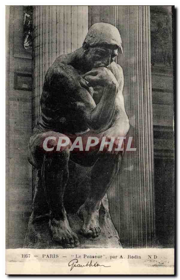 CPA Paris Le Penseur Par A Rodin