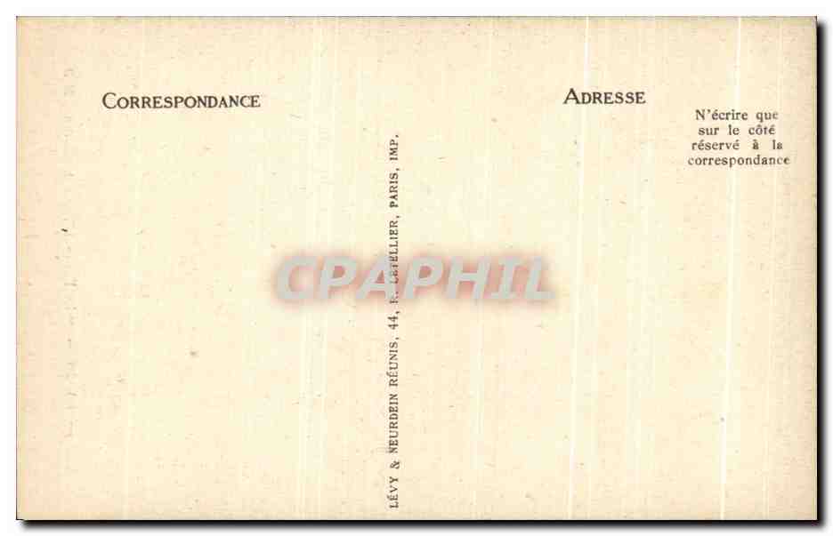 CPA Paris Le Penseur Par A Rodin — Rückseite