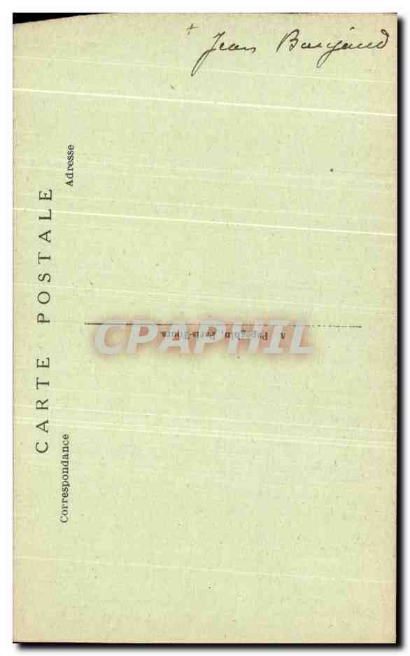 CPA Paris Notre Dame Tombeau du Comte d'Harcourt par Pigalle — Rückseite
