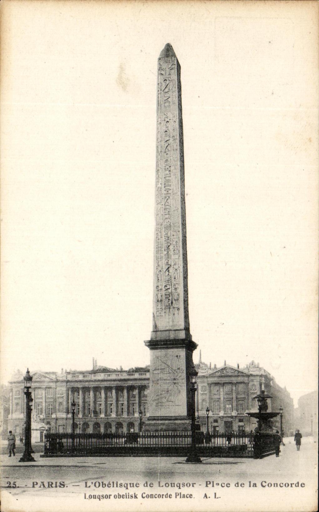 CPA Paris L'Obelisque de Louqsor Place de la Concorde 
