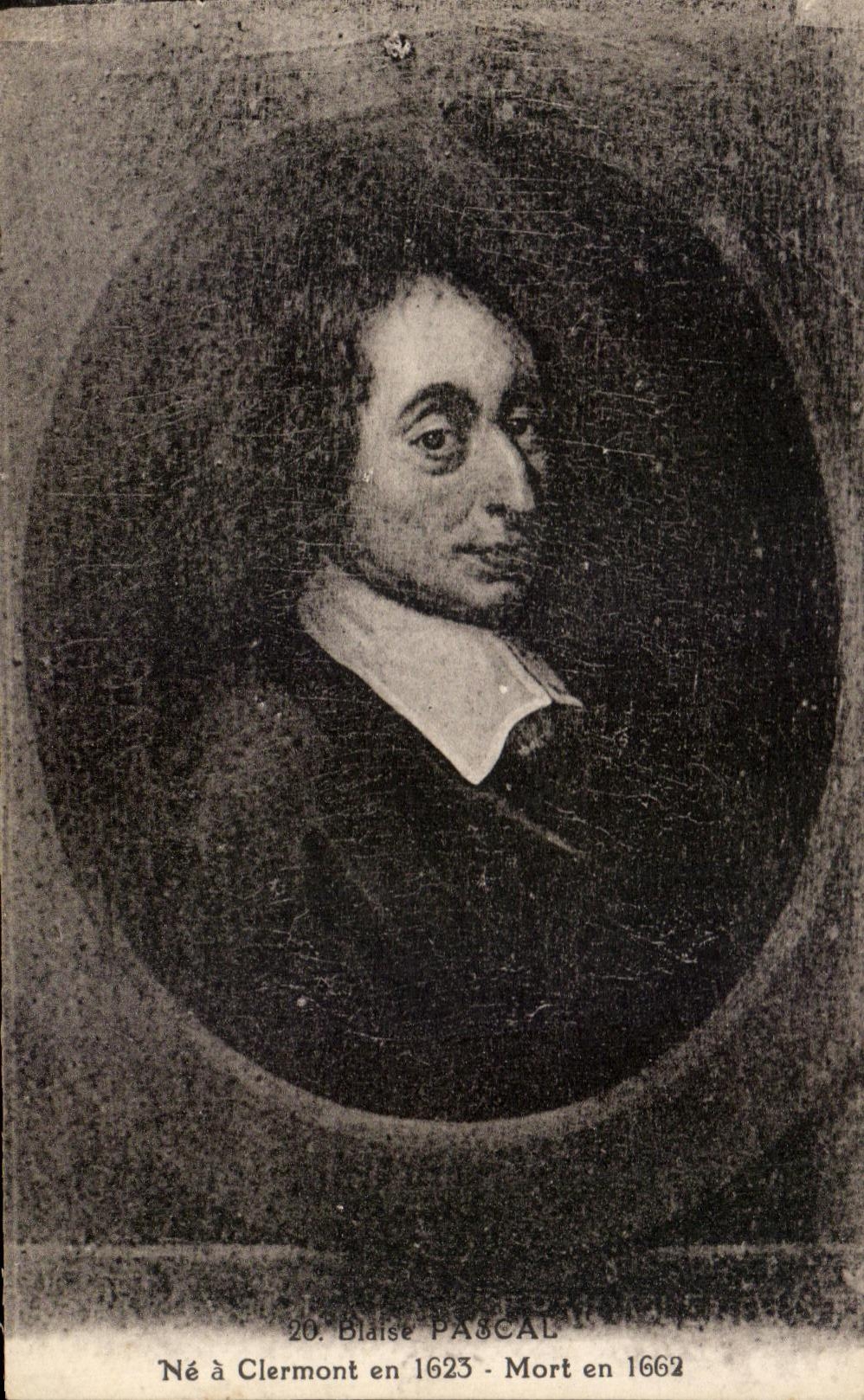 CPA Blaise Pascal Ne a Clermont en 1623 Mort en 1662