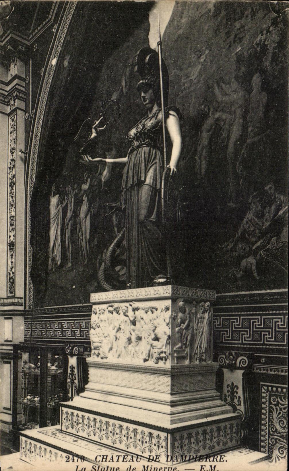 CPA Chateau de Dampierre La Statue de Minerve