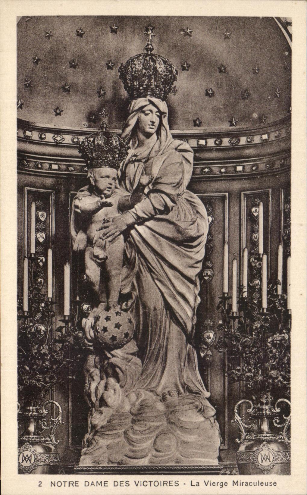 CPA Notre Dame des Victoires La Vierge Miraculeuse