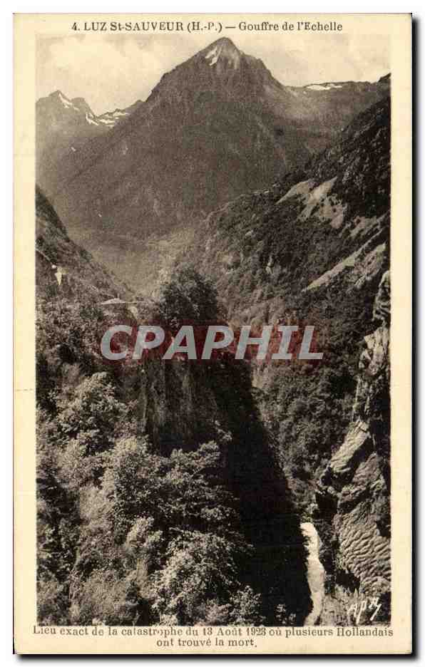 CPA Luz St Sauveur Gouffre de l'Echelle 