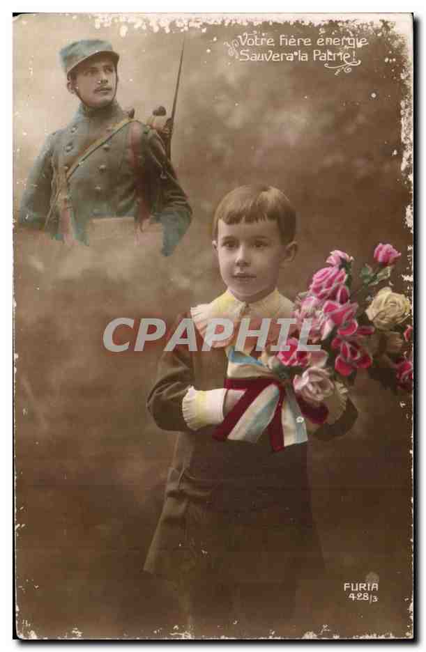 CPA Enfant Militaria 
