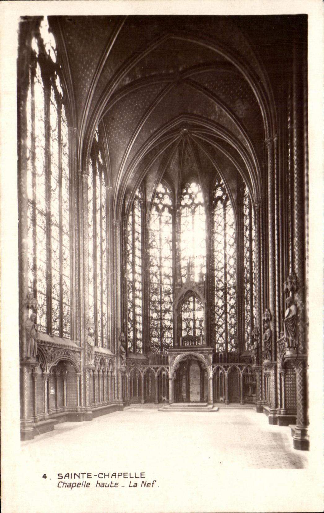 CPA Sainte Chapelle Chapelle Haute La Nef Paris 