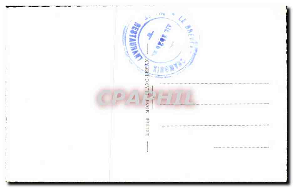 CPA Chamonix Mt Blanc Les Clochetons de Plan Praz Alpinisme — Verso