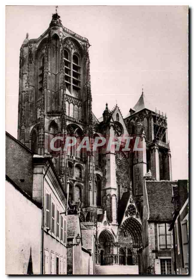 Bourges (Cher) — La Cathédrale Saint-Étienne (XIIIe s.) — Serv. Commercial Monuments Historiques, Gd. Paris, Av. Alexandre III, Paris