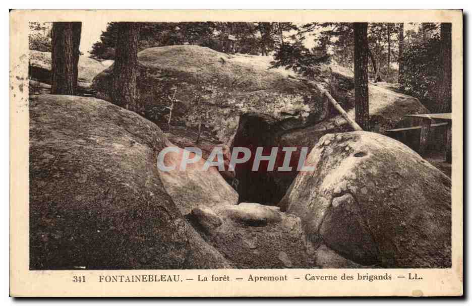 Fontainebleau — La forêt — Apremont — Caverne des brigands — LL.