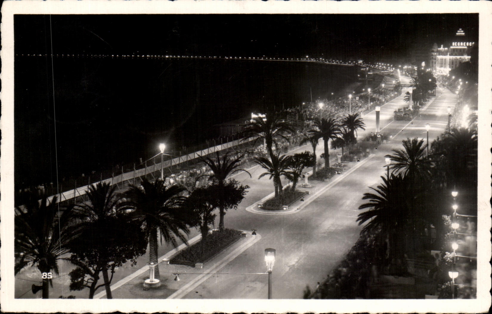CPA Nice Promenade des Anglais la Nuit