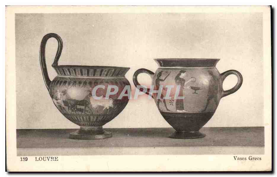 CPA Louvre Vases Grecs