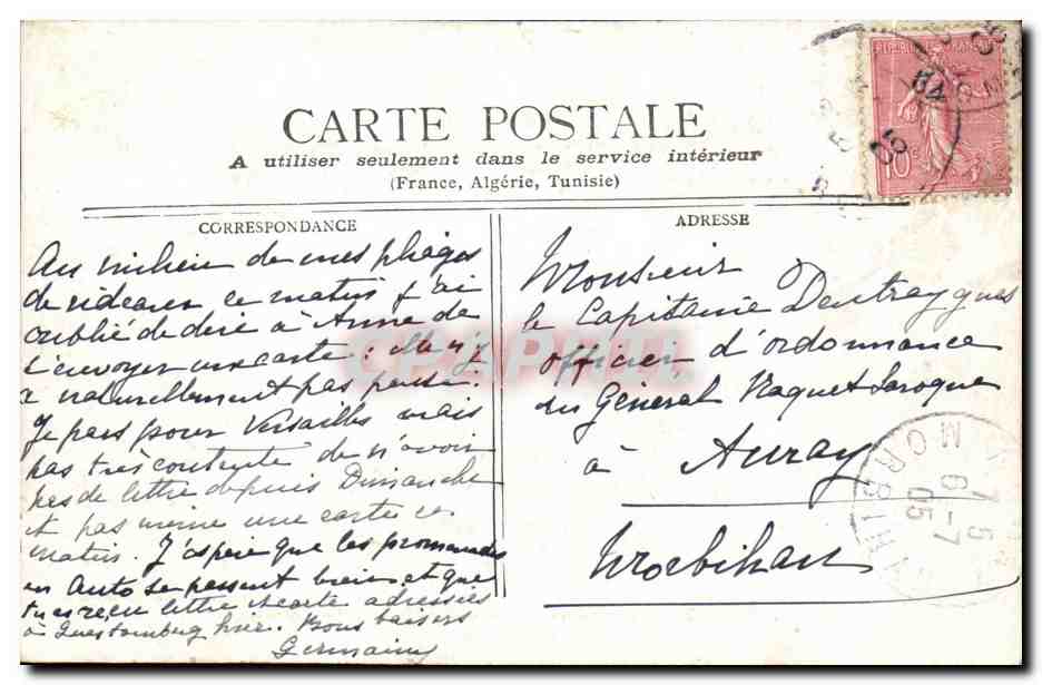 CPA Paris Boulevard Porte St Martin — Rückseite