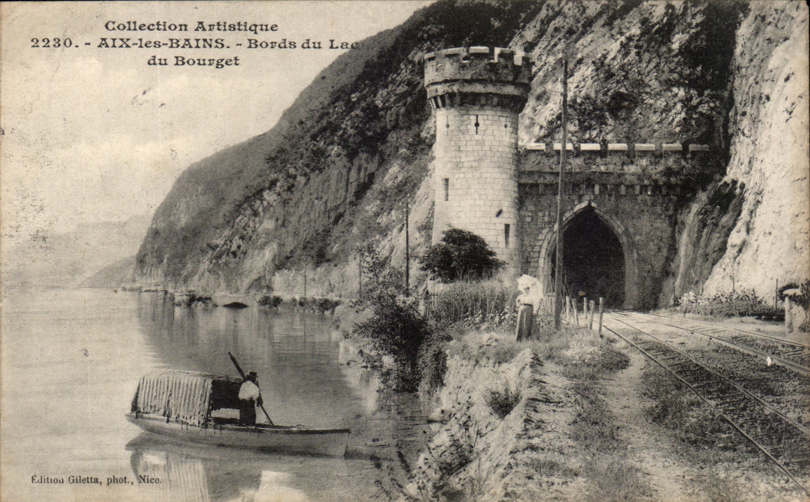 Bords du Lac du Bourget - Aix-les-Bains — Édition Giletta, phot., Nice, n° 2230