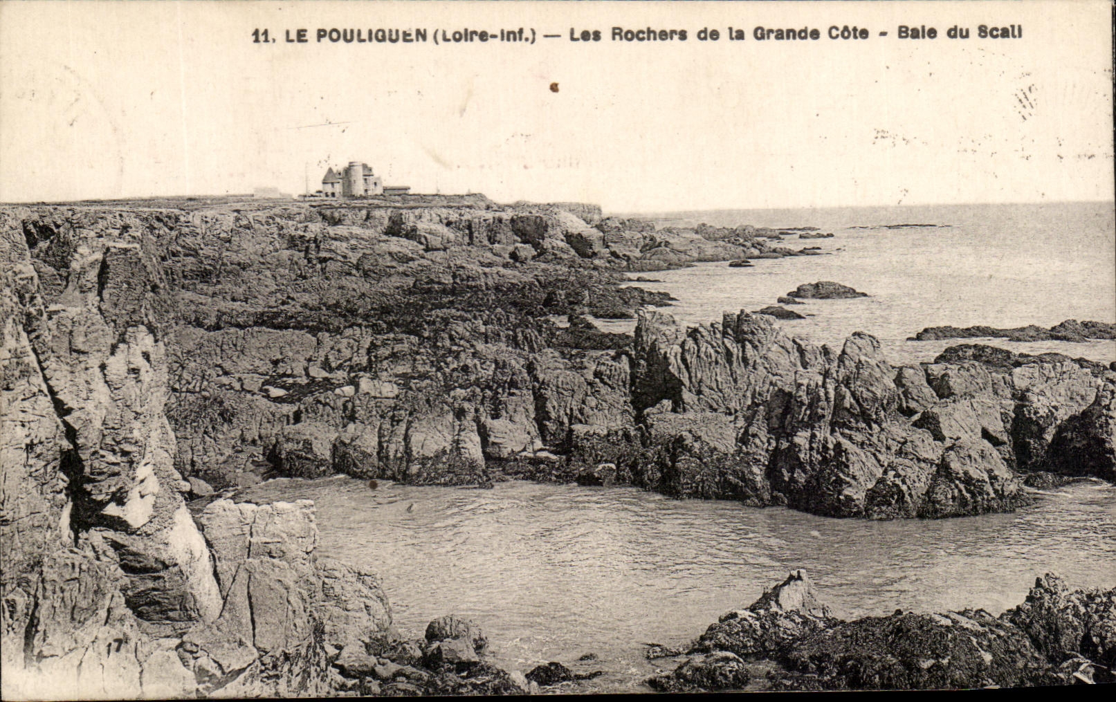 CPA Le Pouliguen Les Rochers de la Orande Cote Baie du Scali