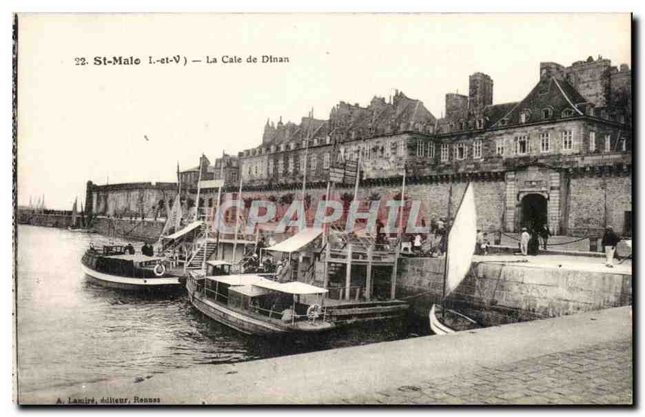 St-Malo (I.-et-V.) — La Cale de Dinan — A. Lamire, éditeur, Rennes