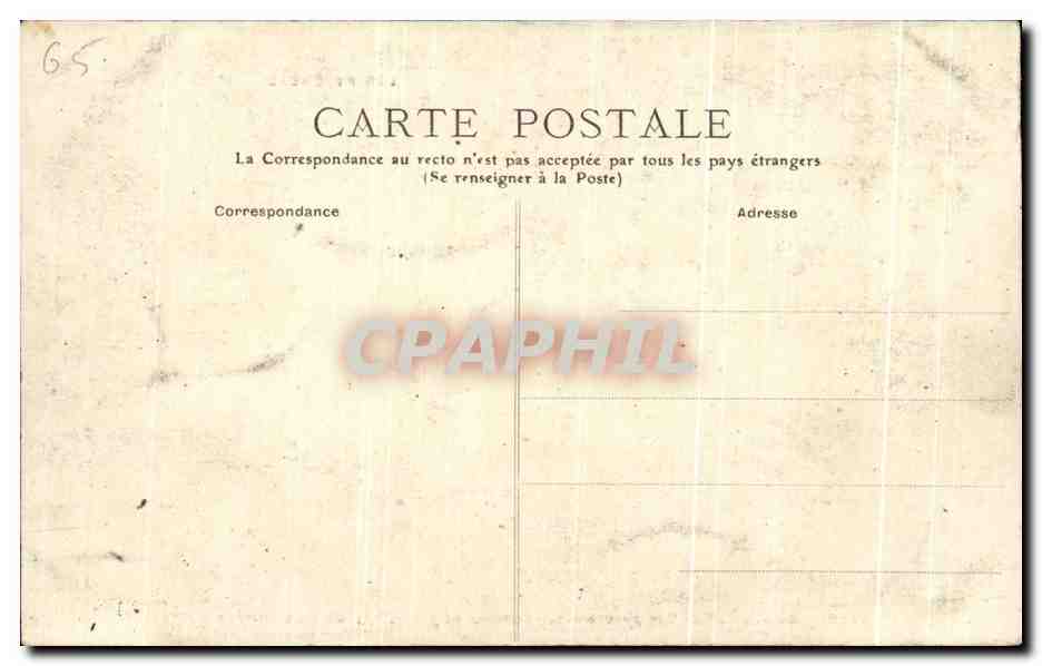 Cauterets — Vue panoramique prise du Péguère, à 1 800 m d'altitude — éditeur non visible, n° de série 740 — Reverso