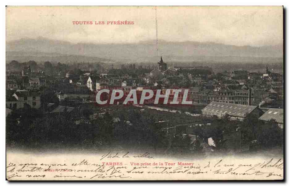 TARBES — Vue prise de la Tour Massey — TOUTES LES PYRÉNÉES