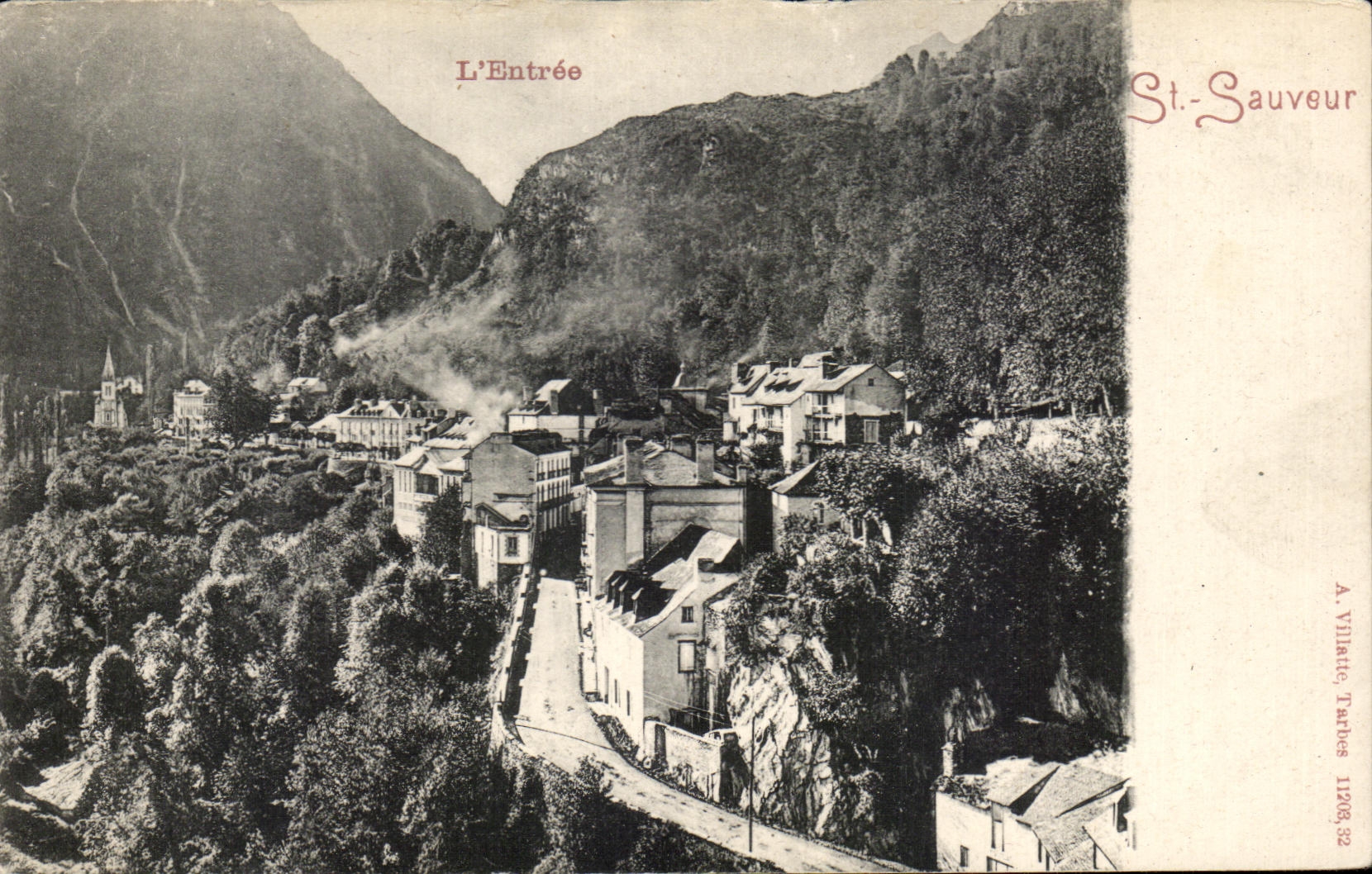 Antike Ansichtskarte Eingang zu St Sauveur