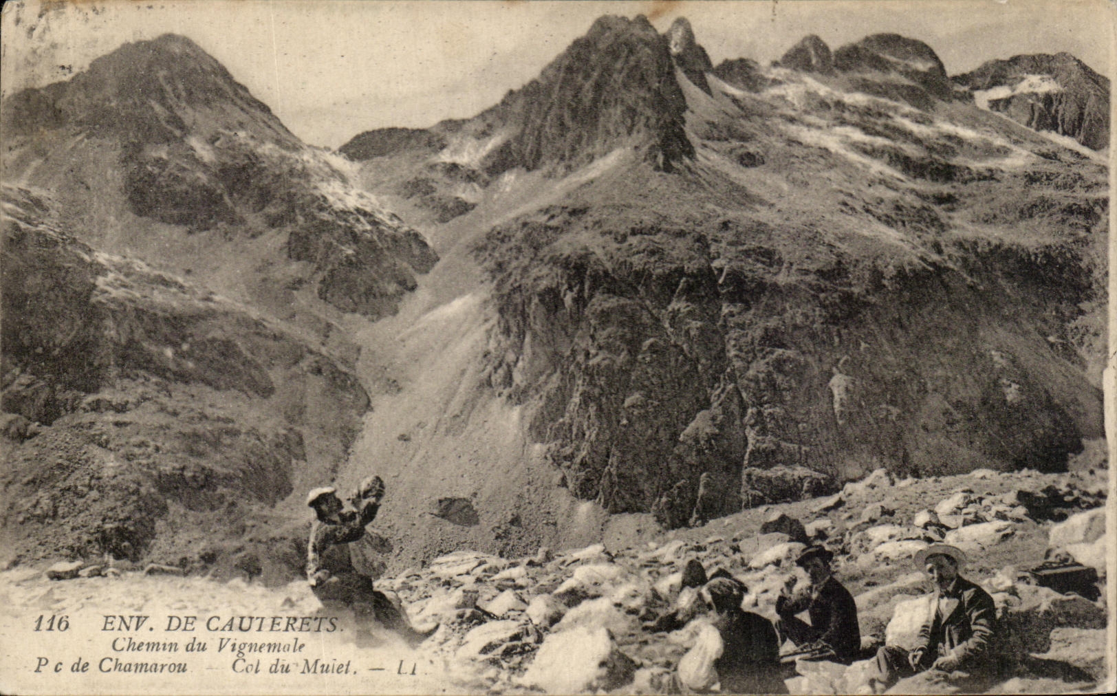 Env. de Cauterets — Chemin du Vignemole — Col du Muïet — P c de Chamarou — n° 116