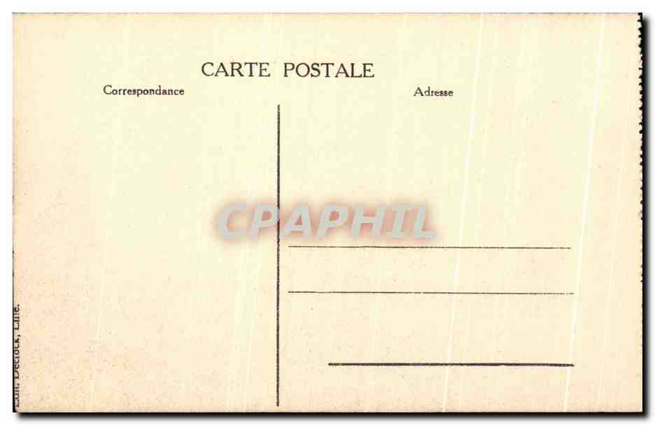 CPA Lille Boulevard de la Liberte Militaria — Rückseite