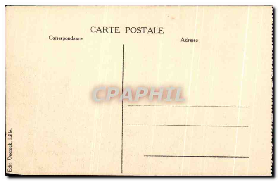 CPA Lille La Gare avec la rue Dupriez Militaria — Rückseite