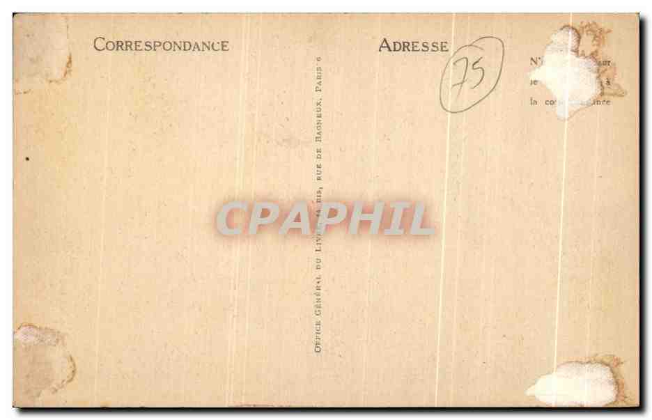 CPA Paris Le Pont d'Iena et le Trocadero — Verso