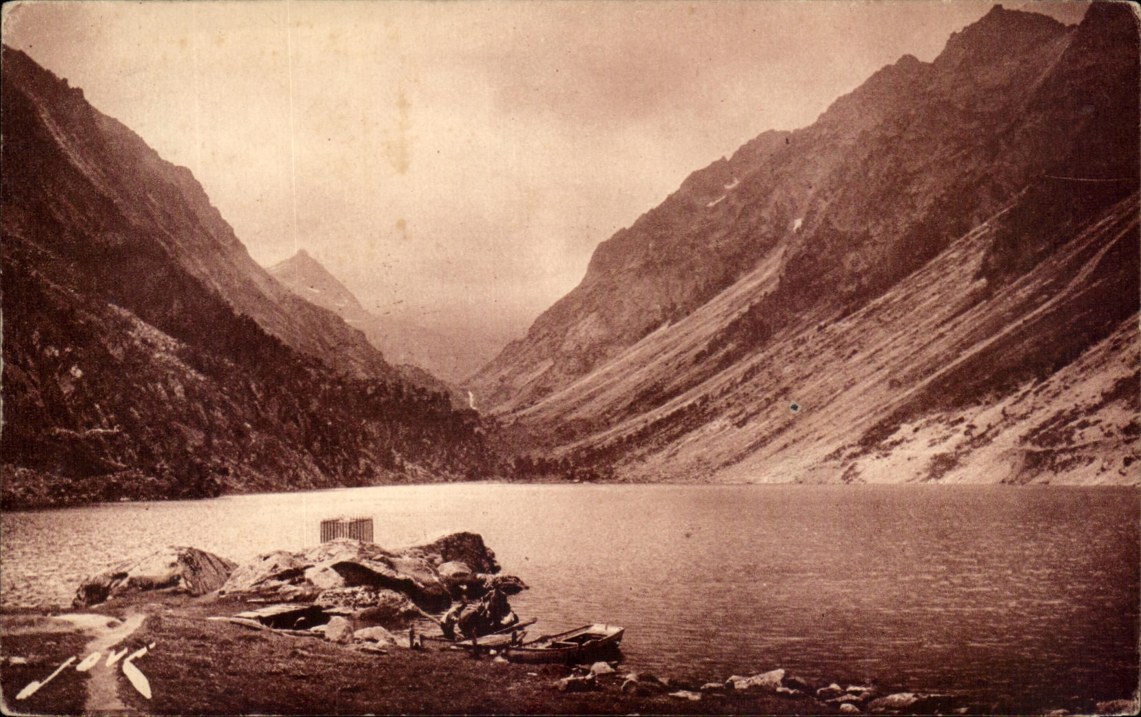 Le Lac de Gaube — Au fond le Vignemale — Éditions JOVÉ, PAU (B.P.) — N° 114