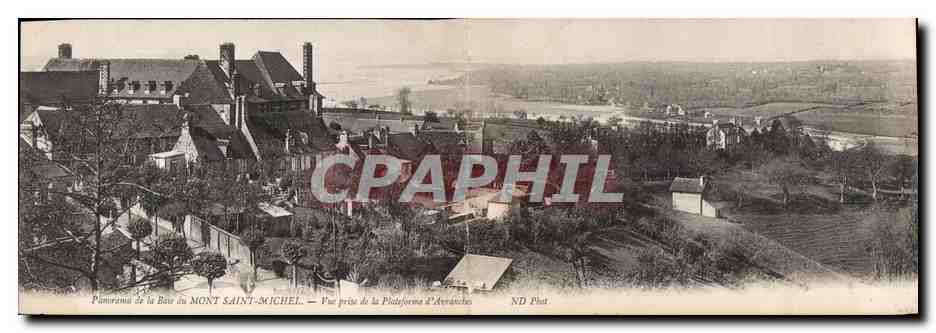 Panorama der Bucht von Mont-Saint-Michel — Aufnahme von der Plattform Avédon — ND Pint