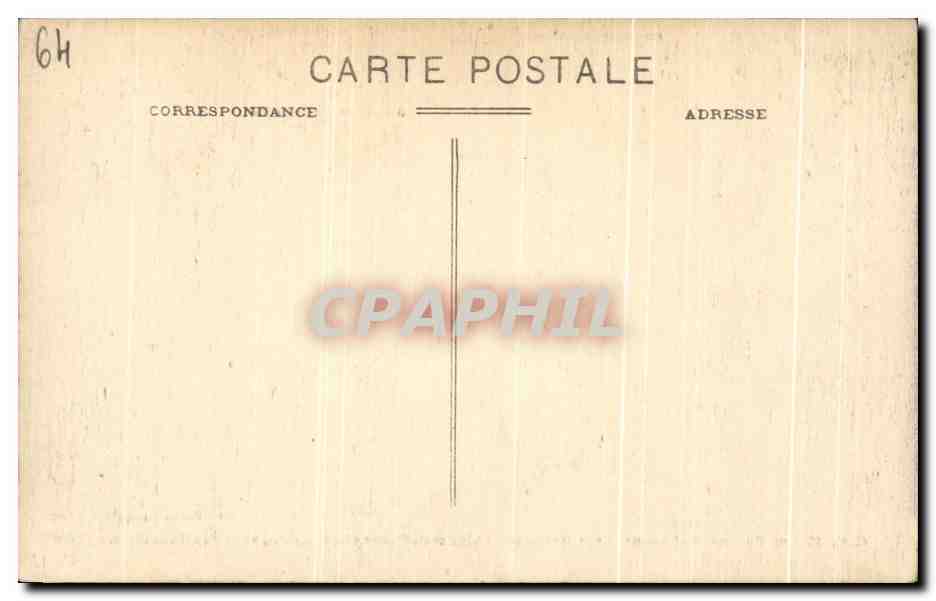 Les Pyrénées - Laruns, Eaux-Bonnes, du Signal de Gourzy (alt. 1904 m.) vers Pambassibé (alt. 2381 m.) — Carrache éditeur - Pau — Verso
