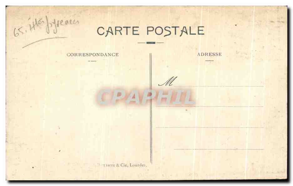 CPA Lourdes Le Portail Du Rosaire — Rückseite