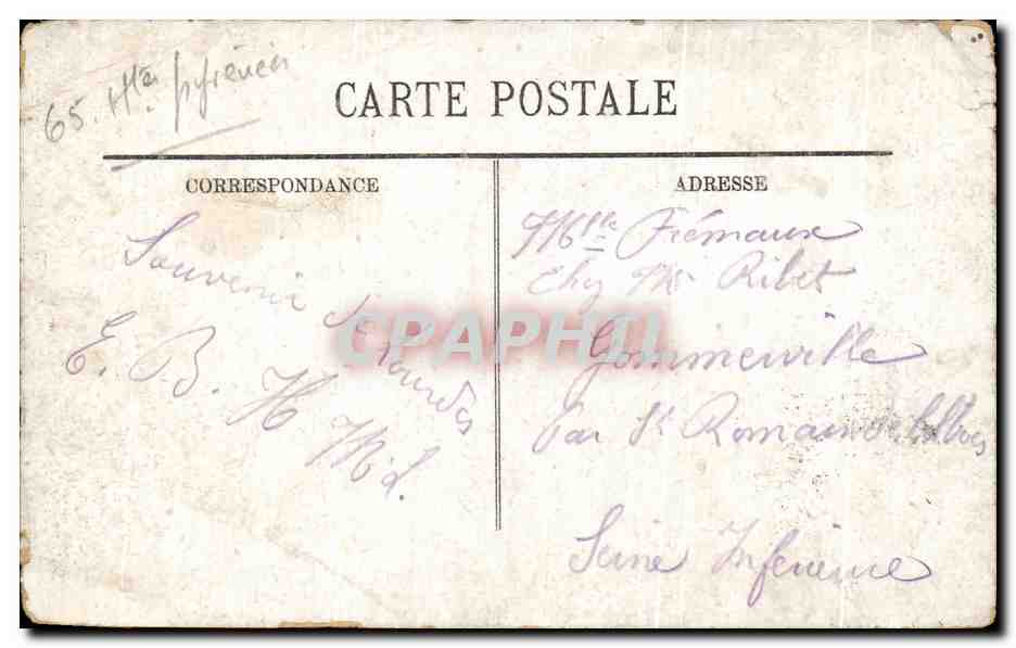 CPA Lourdes La Vierge Couuronnee Et Le Chateau — Rückseite