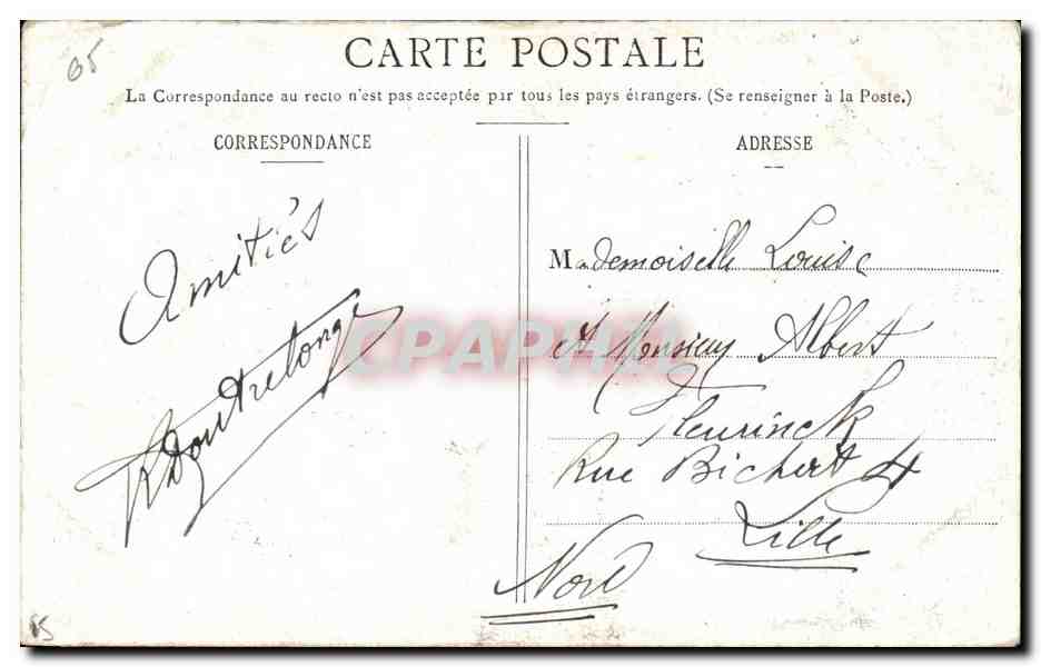CPA Lourdes Basilique Et calvaire breton  — Verso