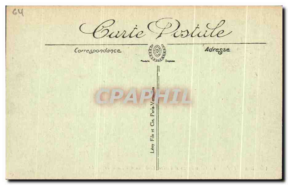 CPA Biarritz La Villa Belza Et l'Hotel chateau Des Falaises — Verso