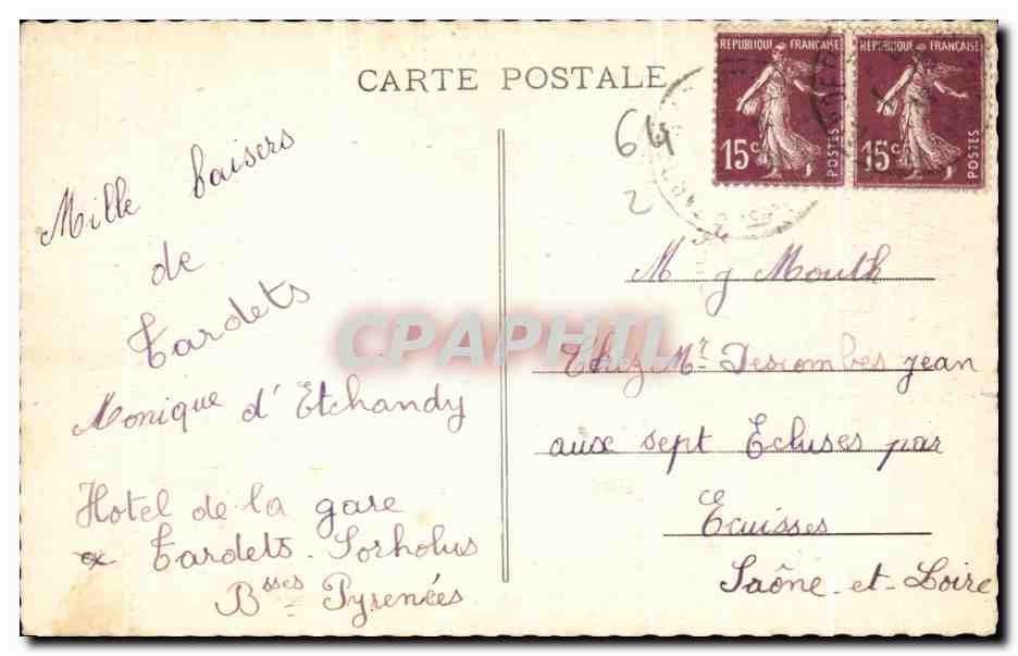 Ravin de Kakouetta — La Soule Pitttoresque — Chebé Sérès, série 15 — Rückseite