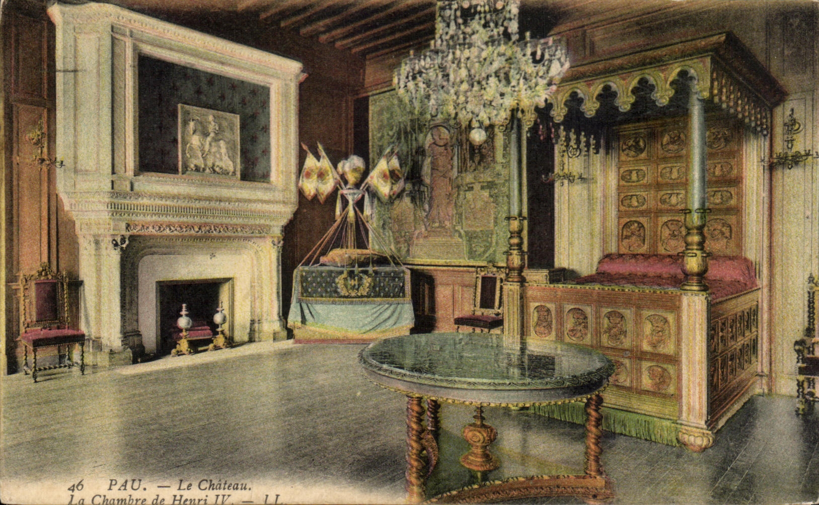 CPA Pau Le Chateau La Chambre de Henri IV