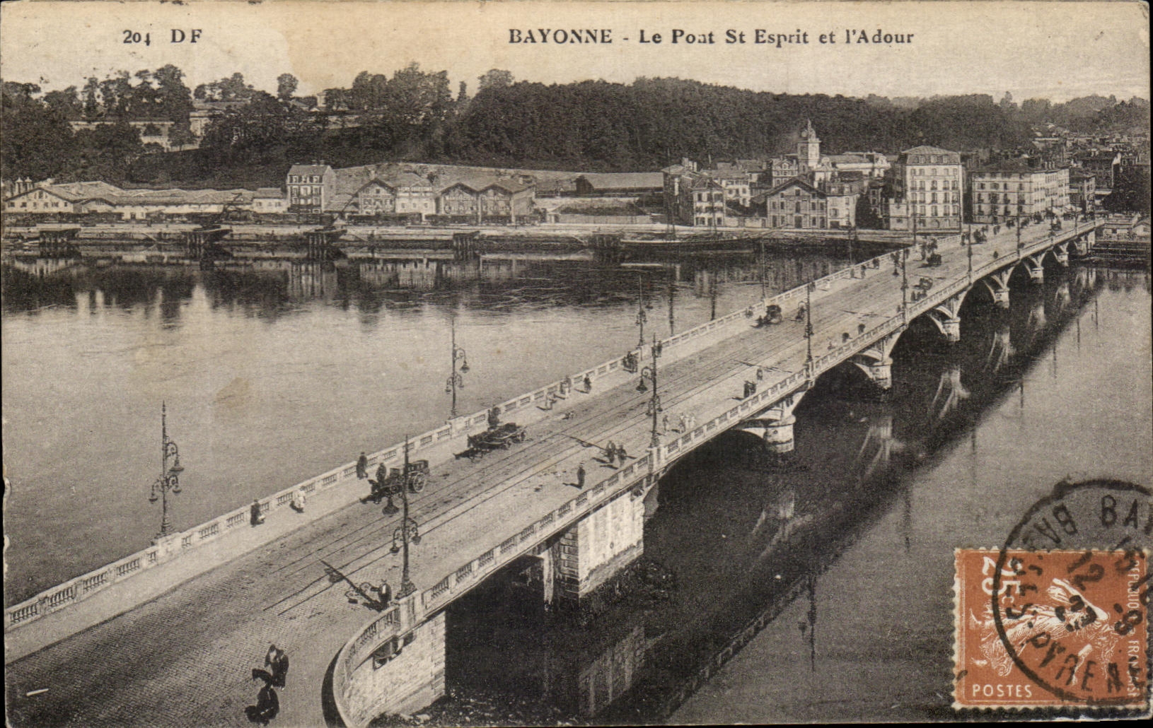 Bayonne - Le Pont Saint-Esprit et l'Adour — Édition des Danses de France, n° 204 DF