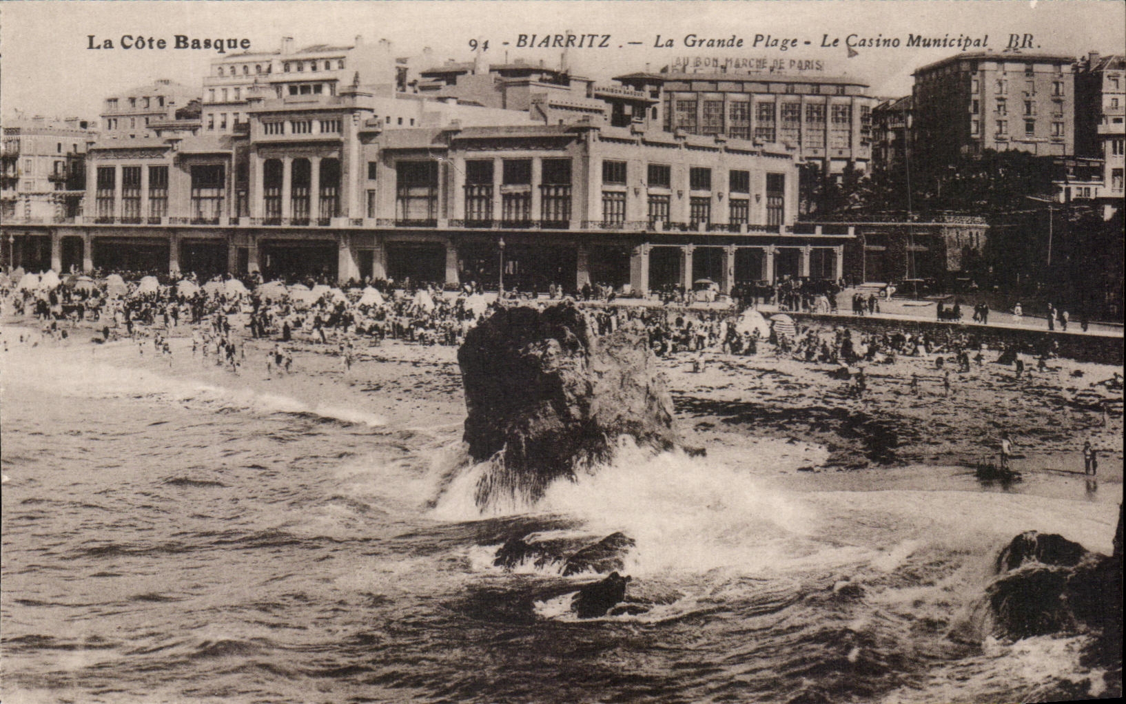CPA Biarritz La Grande Plage Le Casino Municipal