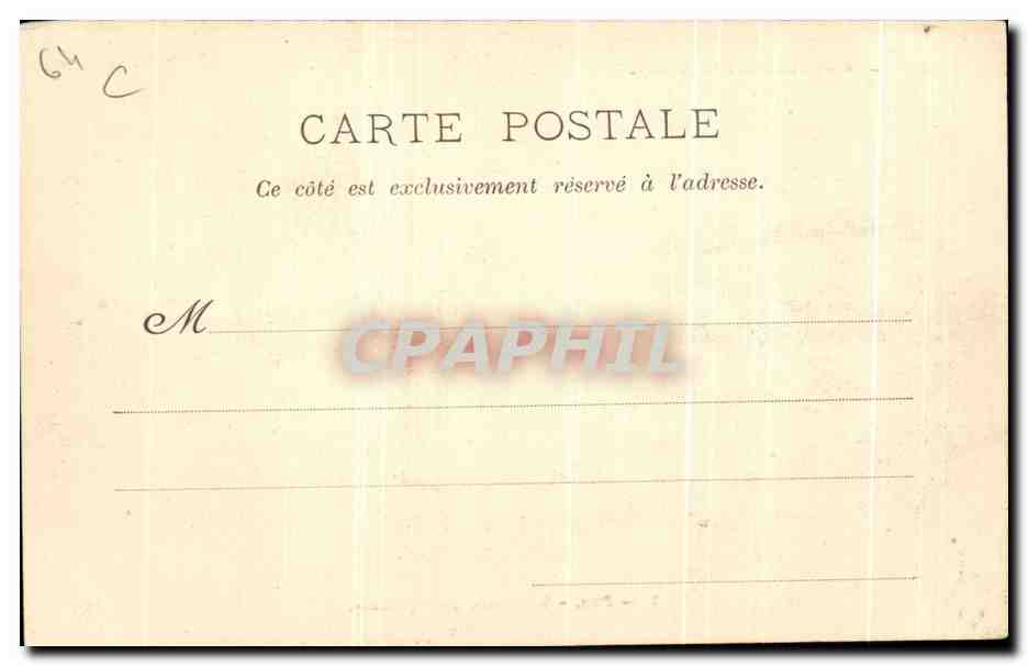 CPA Les Pyrenees Illustrees Pau Boulevard des Pyrenees — Verso