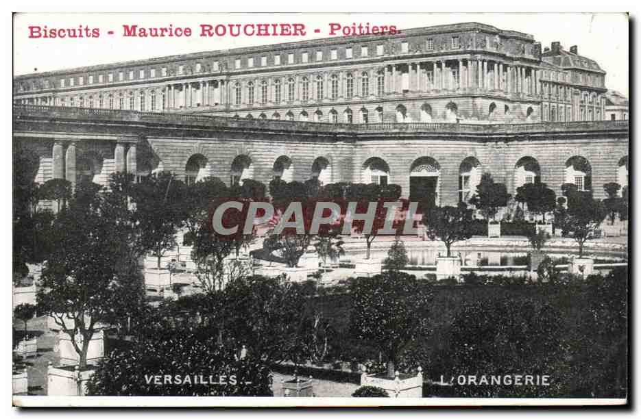 CPA Biscuits Maurice Rouchier Poitiers Versailles L'orangerie