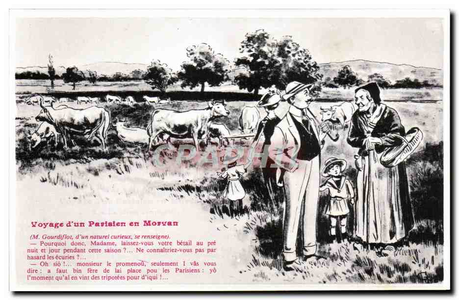 REPRO Voyage d'un Parisien en Morvan Vaches