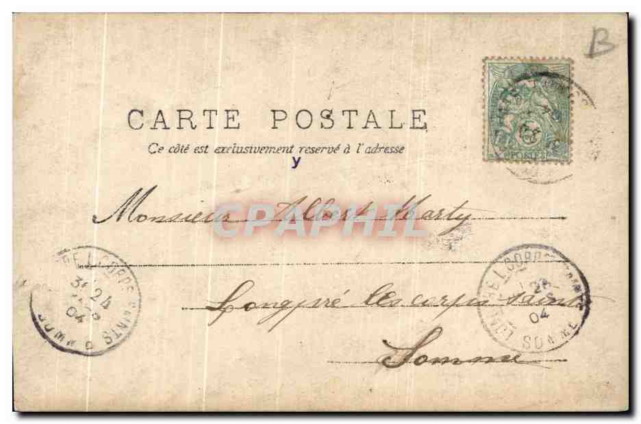CPA Les Charmes La taille Femme — Rückseite